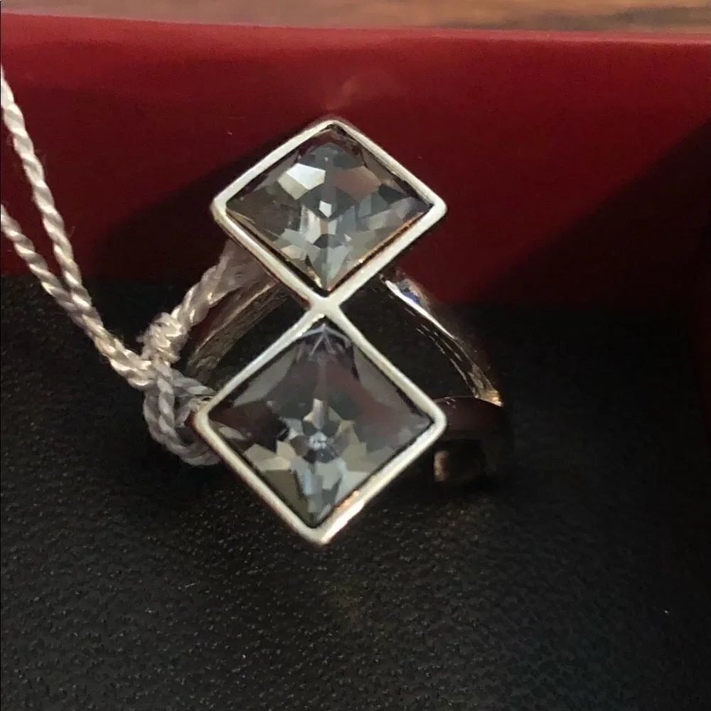 Swarovski authentic Crystals White Rhodium plated